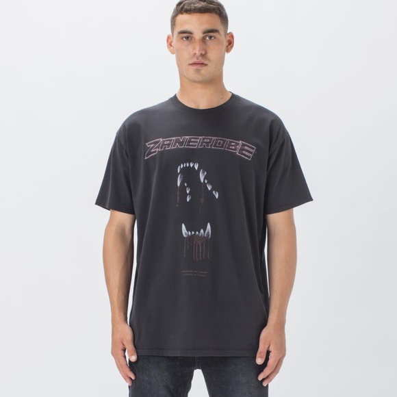 ZANEROBE AFTERLIFE BOX TEE GD BLACK NWT - Picture 1 of 5